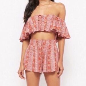 NWT Forever 21 (S) Crop Top and (M) Shorts Set